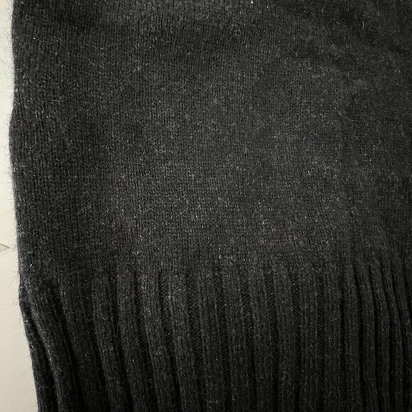Aritzia Azure Skies Lenox Angora Cashmere Black Midi Open‎ Cardigan Sz XXS - Picture 11 of 14